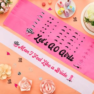 Set di 7 Fasce per Addio al Nubilato a Tema Cowgirl 'Last Rodeo' e 'Man I Feel Like a Bride' per Ragazze, Decorazioni per Addio al Nubilato - Product Image 2