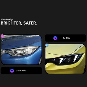 Faros Delanteros LED Personalizables DRL, Actualización Retrofit, 6000K, 6000 Lúmenes, 36W, F32/F36/F82, Serie 4, M4, D2H, 2013-2020 - Product Image 3