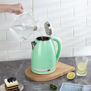 Bouilloire électrique en acier inoxydable vert 2L, nouvelle et tendance, avec protection contre la cuisson à sec, arrêt automatique et isolation, <span class=keywords><strong>appareil</strong></span> de cuisine - Product Image 4