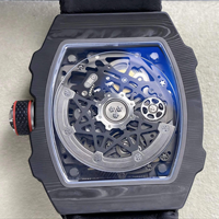 Vente directe d'usine - Montre mécanique pour homme en fibre de carbone, boîtier ultra-fin de 8 mm, bracelet en nylon, design de luxe, mode, affaires