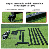 JUQIAN JQ4-PK-Z02 Filet de pickleball professionnel amovible en tuyau de fer, 22 pieds, robuste et portable pour jardin et voyage