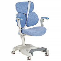 Chaise d'étude moderne réglable pour enfants avec double soutien dorsal, siège pivotant, inclinaison manuelle, repose-pieds en plastique pour la maison, l'école et la chambre