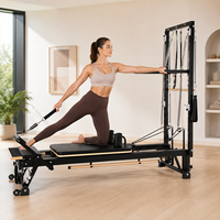 Tour de Pilates portable en aluminium réglable avec demi-trapeze, jumpboard, barre de pieds pour rééducation et studio de Pilates commercial