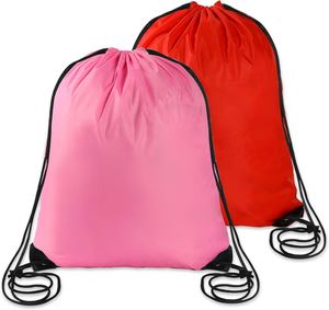 Wholesale <b>Shoes</b> Clothing Snacks Books Storage Sports Camping Backpacks Fitness Nylon Sublimation Drawstring Bag - Product Image 1
