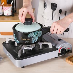 Offenes Feuer Keramiktopf Bodenverbreitete Hitzebeständigkeit Gesundheitstopf für Brei und Suppe 24cm Gasherd-Kasserolle - Product Image 3