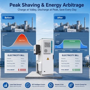 Sistema de Almacenamiento de Energía Solar Híbrido Todo en Uno de 112.5kwh 50KW, IP54, Fuera de la Red, con Batería de Litio e Inversor para Uso Comercial e Industrial - Product Image 2