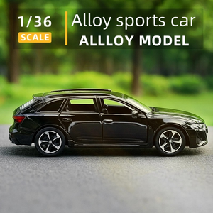 سيارة رياضية تفاعلية بمقياس معدني مجسمة سيارة لعبة من المعدن المصبوب مع بابين مفتوحين لتزيين لوحة القيادة - Product Image 4