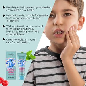 Pasta Dental ORALHOE para Niños Sin Flúor 120g - Blanqueadora con Sabor a Menta, Inalámbrica y Reutilizable, Cuidado Bucal Suave para Uso Doméstico Infantil - Product Image 3