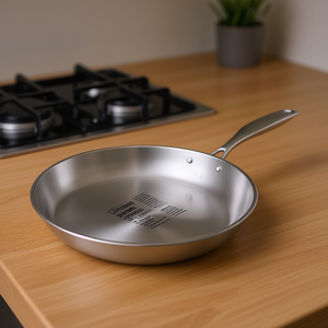 Poêle à frire en acier inoxydable Db 24 cm compatible induction, design minimaliste, lavage à la main uniquement - Product Image 2