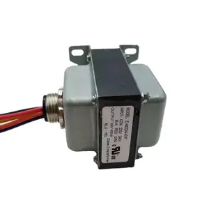 24V Door Bell Transformer Power Autotransformer with Single Coil 110V/240V/120V Input & 24V Output