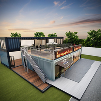Restaurants et commerces mobiles de luxe, maisons préfabriquées en conteneurs à faible coût et cafés modulaires pour usage urbain