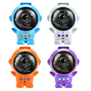 Projecteur d'étoiles lumineux pour chambre d'enfant, projecteur d'étoiles coloré, astronaute spatial, veilleuse étoilée, jouet avec câble USB - Product Image 1