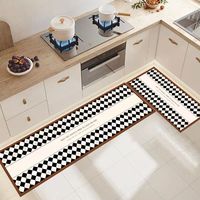 Non slip Pvc Runner Rugs Grey Color Kitchen Rug