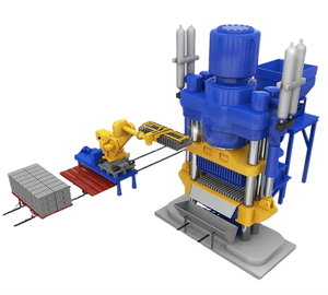 Machine à fabriquer des blocs en interverrouillage Qt4-35 Yingfeng, ligne de production automatique de briques en argile avec boîte de vitesses à pression hydraulique et roulement - Product Image 2