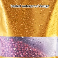 Sachets personnalisés imprimés en couleur, en aluminium et Mylar, avec fermeture éclair et fenêtre, pour l'emballage de snacks, de café en grains
