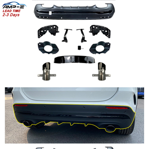 AMP-Z <span class=keywords><strong>prix</strong></span> usine H247 diffuseur de pare-chocs arrière lèvre arrière tuyau d'échappement pour Benz GLA35 GLA45 <span class=keywords><strong>GLA</strong></span> H247 <span class=keywords><strong>2020</strong></span> + accessoires de voiture - Product Image 1