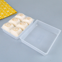 Contenants rectangulaires jetables personnalisables en PP de qualité alimentaire, translucides et de grande capacité, pour gelée, jus, hamburgers