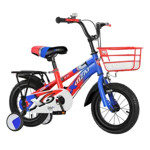 New Model Children&#39;s Bicycle with Electroplated Aluminum Ring 12/16/20 Inches Steel Carton Box Kids Bicycle 12 Inch Bike