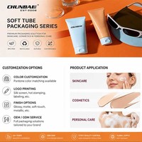Tube cosmétique souple en plastique personnalisé vide de 30 ml, 50 ml, 60 ml, 100 ml pour emballage de crème pour les mains, le visage et les yeux