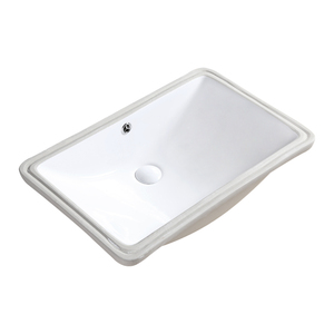 Customized Modern <strong>Rectangular</strong> Under Counter Hotel Bathroom Cabinet Vanity Basin Ceramic Undermount Wash Basin <strong>Sink</strong> - Product Image 5
