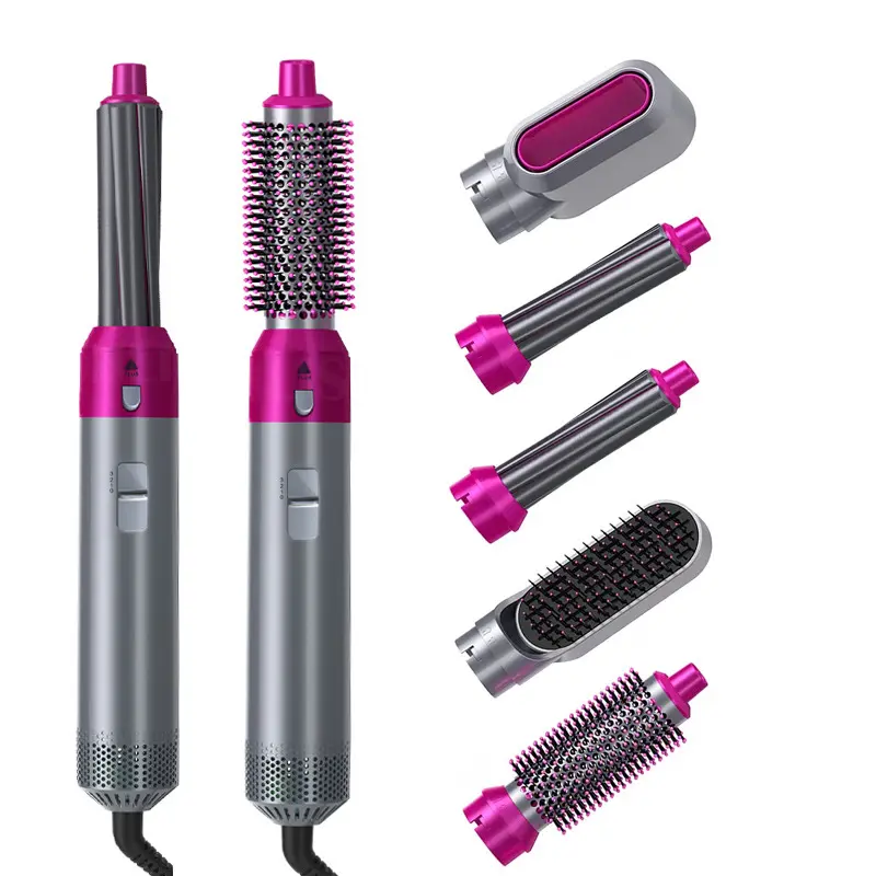 Asciugacapelli professionale 5 in 1 Air Styler one step e volumizzatore spazzola per asciugare i capelli per arricciare l'asciugatura raddrizzamento