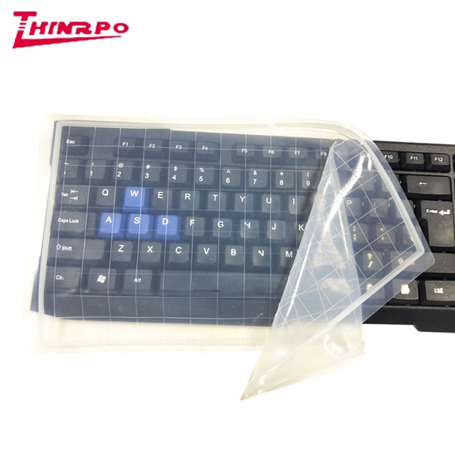 Custom Silicone Rubber Silicone Membrane Mat Dustproof Clear Laptop Protective Cover Cash Register Silicone Keyboard Cover