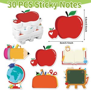 Bloc-notes autocollants mignons de la série « N-Time » pour la fête des enseignants, fournitures de bureau et scolaires pour les étudiants et les enseignants - Product Image 6