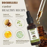 Kit de Croissance Capillaire Bio Marque Blanche BIOTINE Sérum Végétalien pour Cuir Chevelu Huile Capillaire Traitement Soin du Cuir Chevelu VITAMINE Anti-Chute à Base de Plantes NOIR