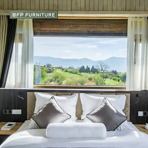 BFP 홈 상업 프로젝트 리조트 빌라 호텔 침실 가구 단단한 나무 스타일