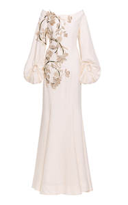 2026 Летнее Длинное платье без бретелек, новое французское элегантное удобное дышащее льняное однотонное платье с вышивкой для повседневной вечеринки - Product Image 4