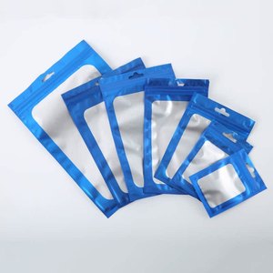 Customized Factory Price Clear Window Smell Proof Mylar Bags Resealable Zip <b>Lock</b> Pink Packaging Pouch - Product Image 4