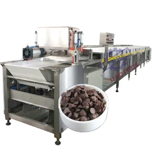 Máquina de fabricación de Chocolate en la fábrica de Shanghai, línea de producción de gotas de chips de chocolate