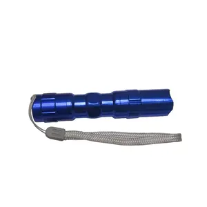 Low price blue color aluminum alloy LED mini flashlight with gift box for holiday promotions