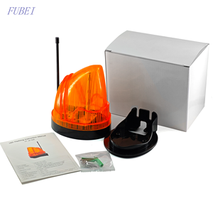 FUBEI <span class=keywords><strong>Lampe</strong></span> d'alarme clignotante LED orange pour portail battant, alimentation CC ou CA 12V à 220V, pour systèmes automatiques - Product Image 1