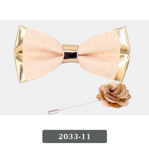 Nuovo stile Ultra brillante oro papillon in pelle Pu negozio notturno palco ospite sposo <span class=keywords><strong>cravatta</strong></span> papillon per gli uomini accessori - Product Image 5