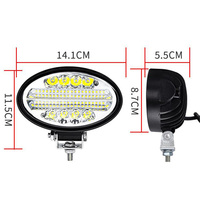 Projecteur de travail LED ovale 5,5 pouces 10-36V DC, faisceau combiné large et spot 30W 24W pour camion, tracteur, SUV, IP68 CE/ROHS