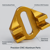 Composants en aluminium usinés OEM de petite taille, pièces en alliage d'aluminium anodisé sur mesure pour l'automatisation / les équipements médicaux