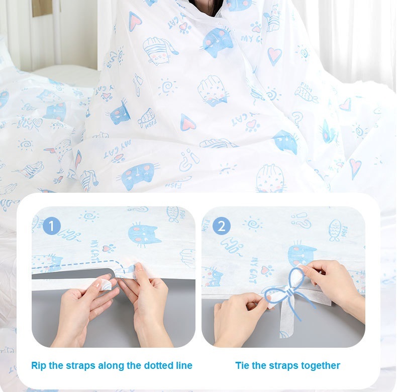 Disposable Bed Sheets 4 Pcs Lightweight