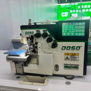 Macchina da cucire industriale S6-5AT/BUT a letto piano, 5 fili, punto di <span class=keywords><strong>sicurezza</strong></span>, overlock con motore tagliafilo automatico per leggings sportivi - Product Image 1