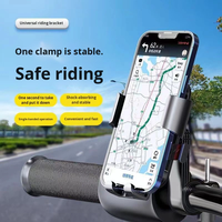 Support de téléphone universel anti-vibrations pour livreurs, support de téléphone de navigation compatible avec les VTT et les motos