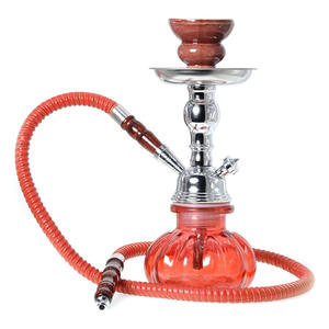 Nueva Cachimba JC JC-512 de Alta Calidad, Tamaño Pequeño, Tubo Único, Estilo Egipcio Clásico, Vidrio para Fumar, Acero Inoxidable, Color Morado - Product Image 1