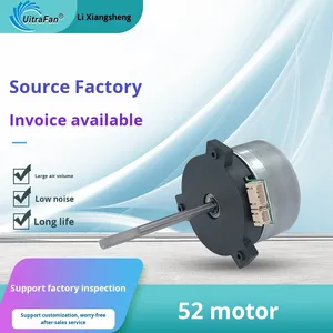 มอเตอร์พัดลมดูดอากาศขนาดเล็กแบบไร้แปรงถ่านแม่เหล็กถาวร แรงบิดสูง 52 มม. 12V/24V 20W (2000-4000 รอบต่อนาที) - Product Image 2