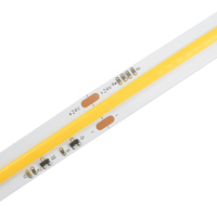 Lampu Strip LED COB Putih Ganda 24V 15W/m, Kualitas Tinggi, Dapat Diatur Suhu Warna dari 1800K hingga 3000K, CRI 90
