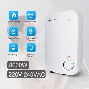 Chauffe-eau électrique instantané 8000W 220v pour salle de bain contrôle numérique température anglais fonctionnement certifié CE pour hôtels - Product Image 6