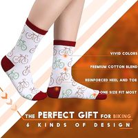 Chaussettes mi-mollet tricotées respirantes pour hommes et femmes avec logo sur le revers, idéales pour le cyclisme et la vélo-équitation (vente en gros)