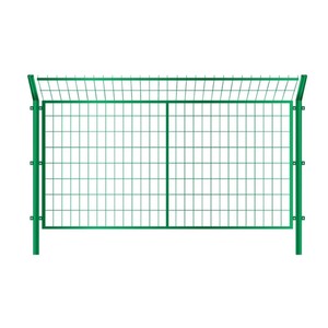 Panel de Malla de Alambre Soldada Bilateral Recubierta de PVC Verde con Poste para Cercas de Seguridad en Granjas, Estanques de Peces y Huertos - Product Image 3
