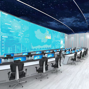 Hot <b>Sale</b> Modern Design Command Center Security Room Deluxe LED Light <b>Console</b> Monitoring Control <b>Table</b> - Product Image 4