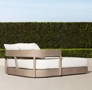 Cama de Día de Teca Indonesiana <span class=keywords><strong>Bahia</strong></span>, Muebles de Exterior de Lujo Modernos Originales Sassanid OEM para el Borde de la Piscina - Product Image 4