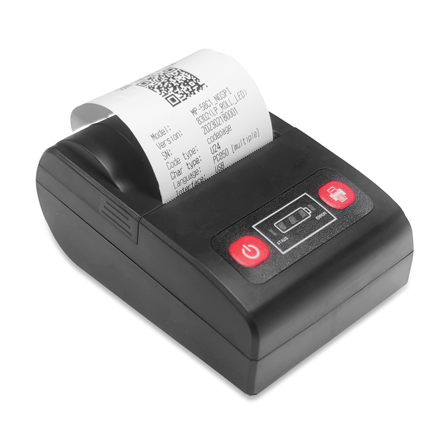 Compact Portable Wireless Thermal Printer Thermal Receipt Printer 58mm Mini Thermal Pos Printer for Mobile Phone
