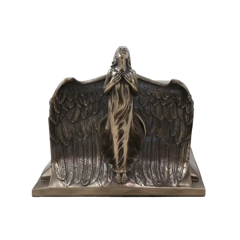 wholesale ash cremation urns heaven bound rising angel sculpture brass imitation urn